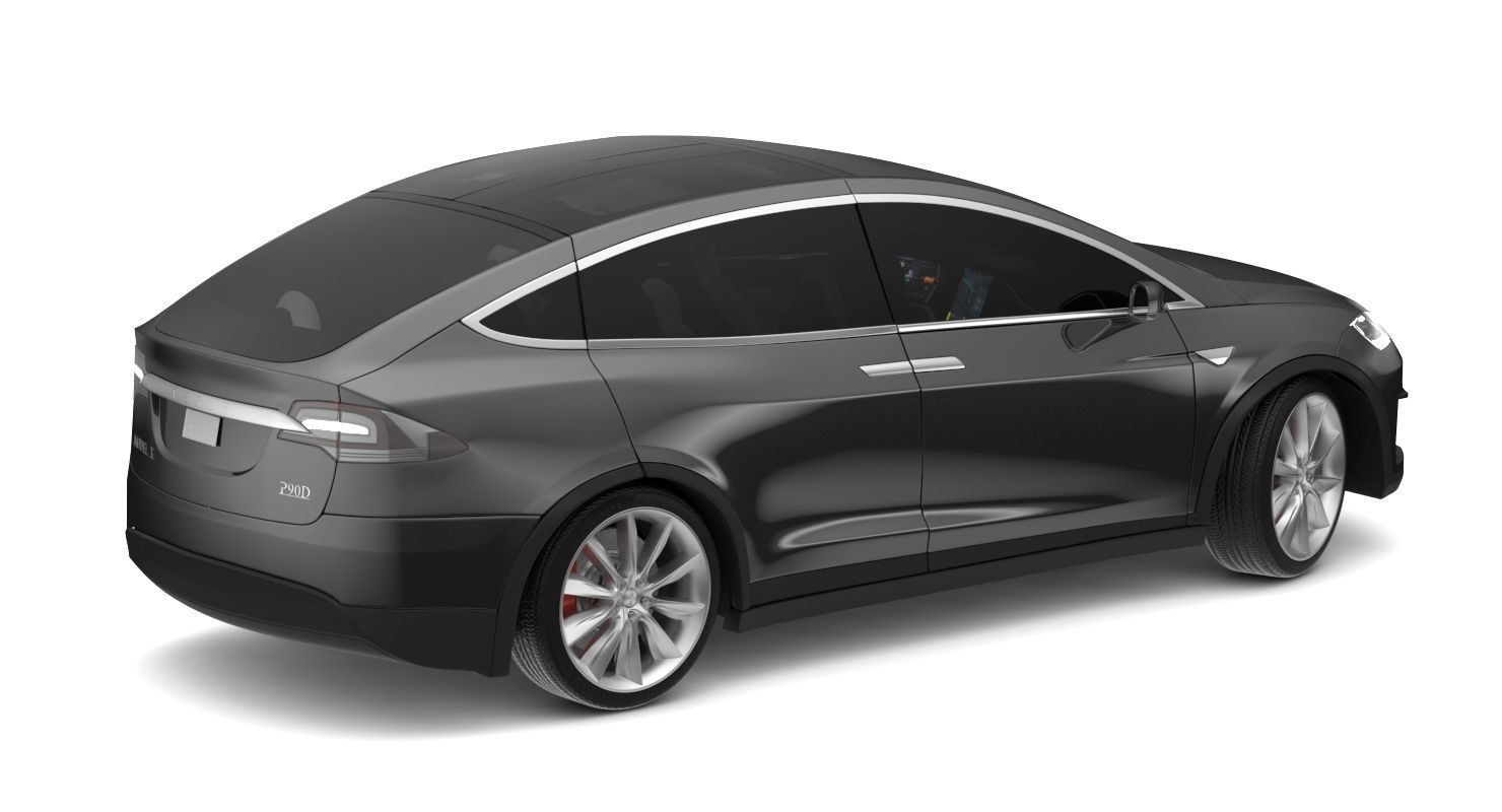 2017 Tesla X Multi Colors 3D model_3