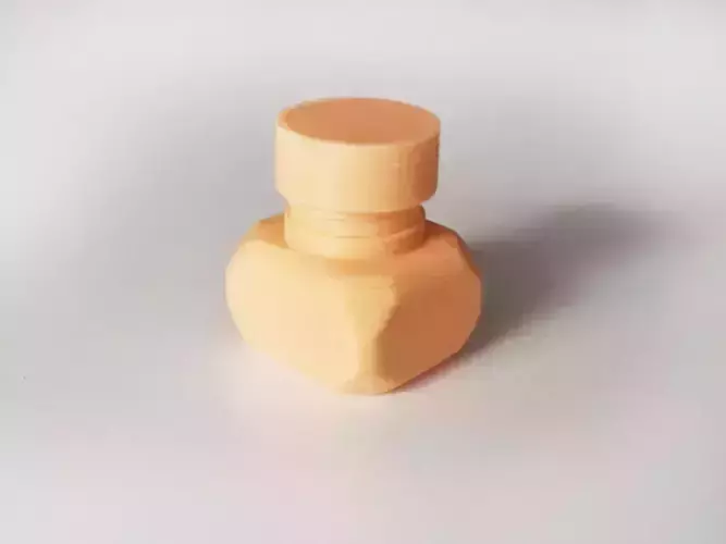 Bottle and Screw Cap 3D print model