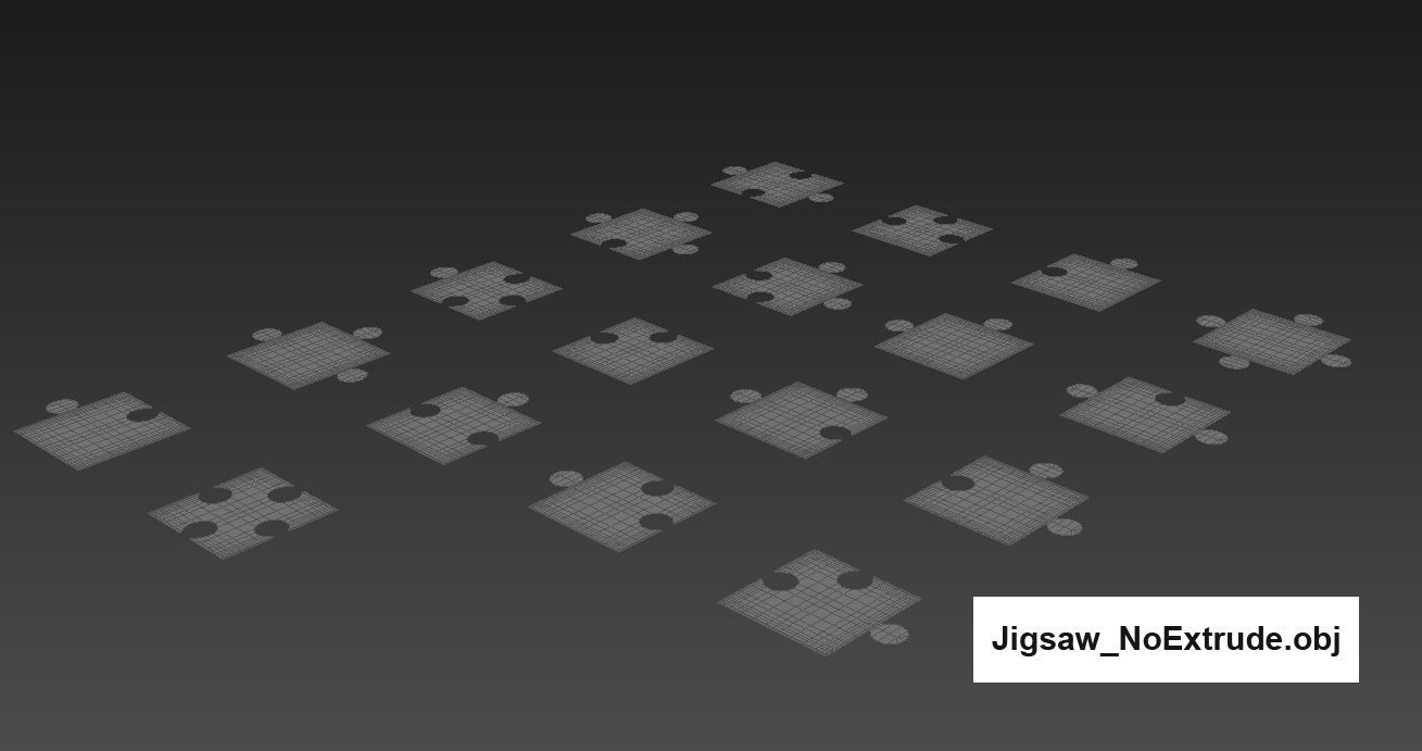 Jigsaw Puzzle 3D model_4