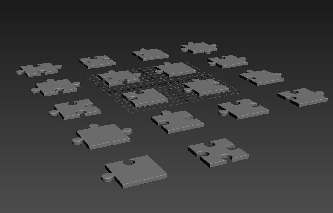 Jigsaw Puzzle 3D model_1