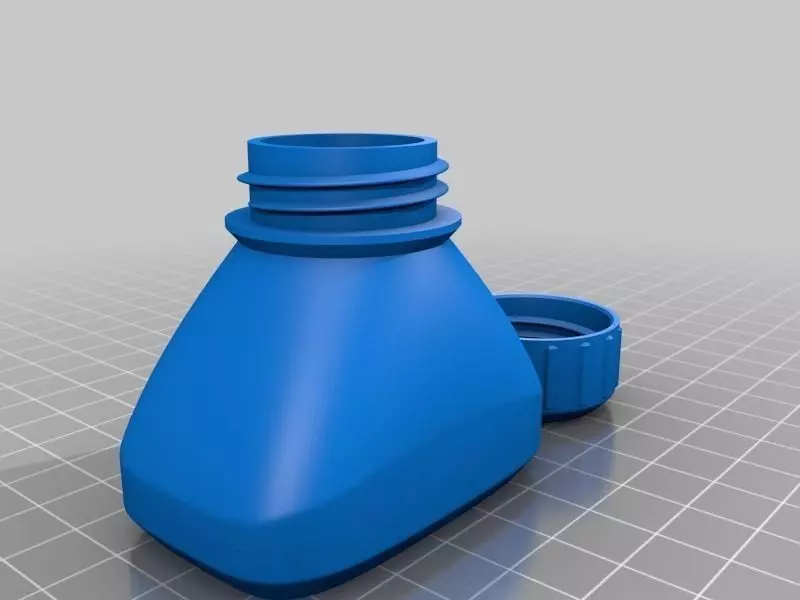 Bottle and Screw Cap Free 3D print model