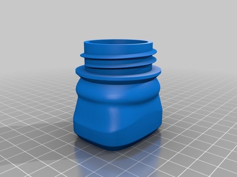 Bottle and Screw Cap 3D print model_3