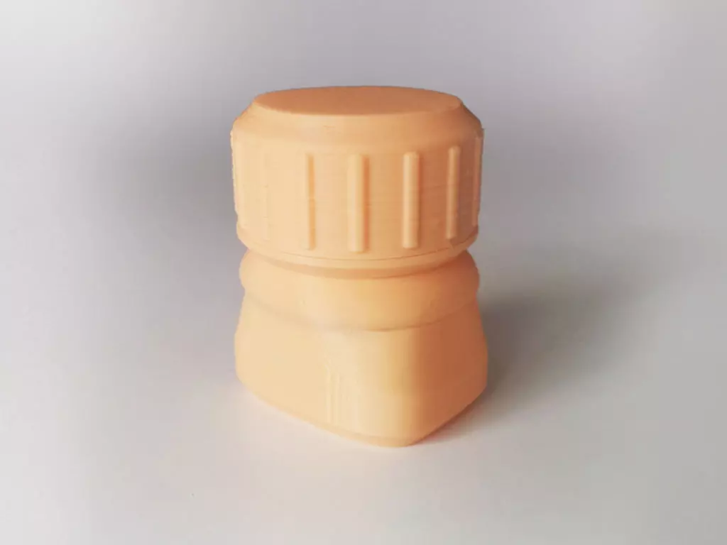 Bottle and Screw Cap 3D print model_0