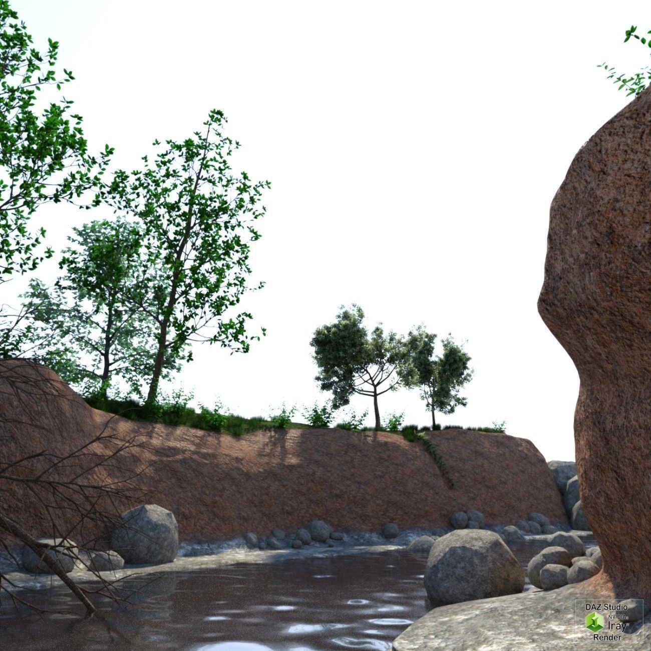 The creek DAZ 3D model_3