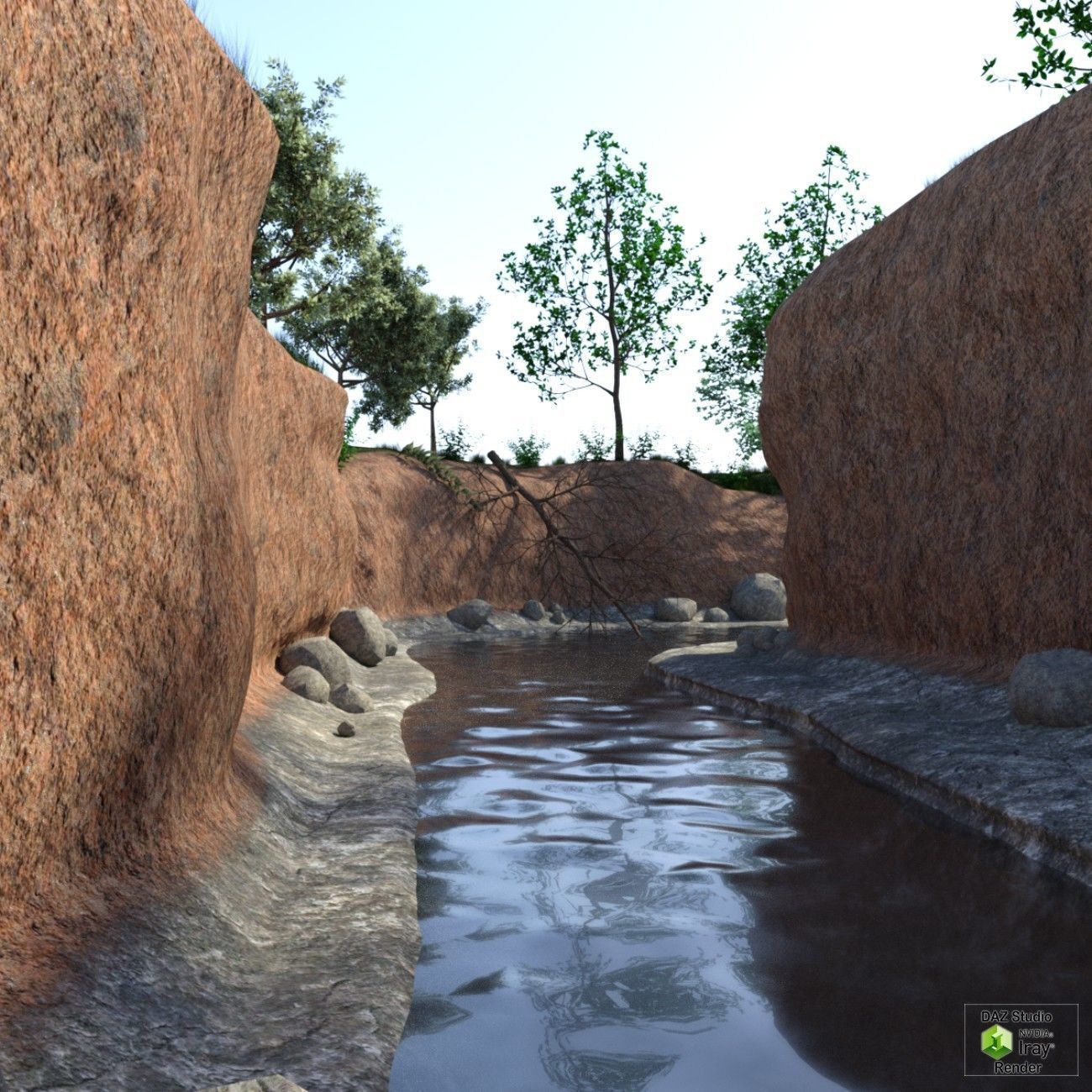 The creek DAZ 3D model_4
