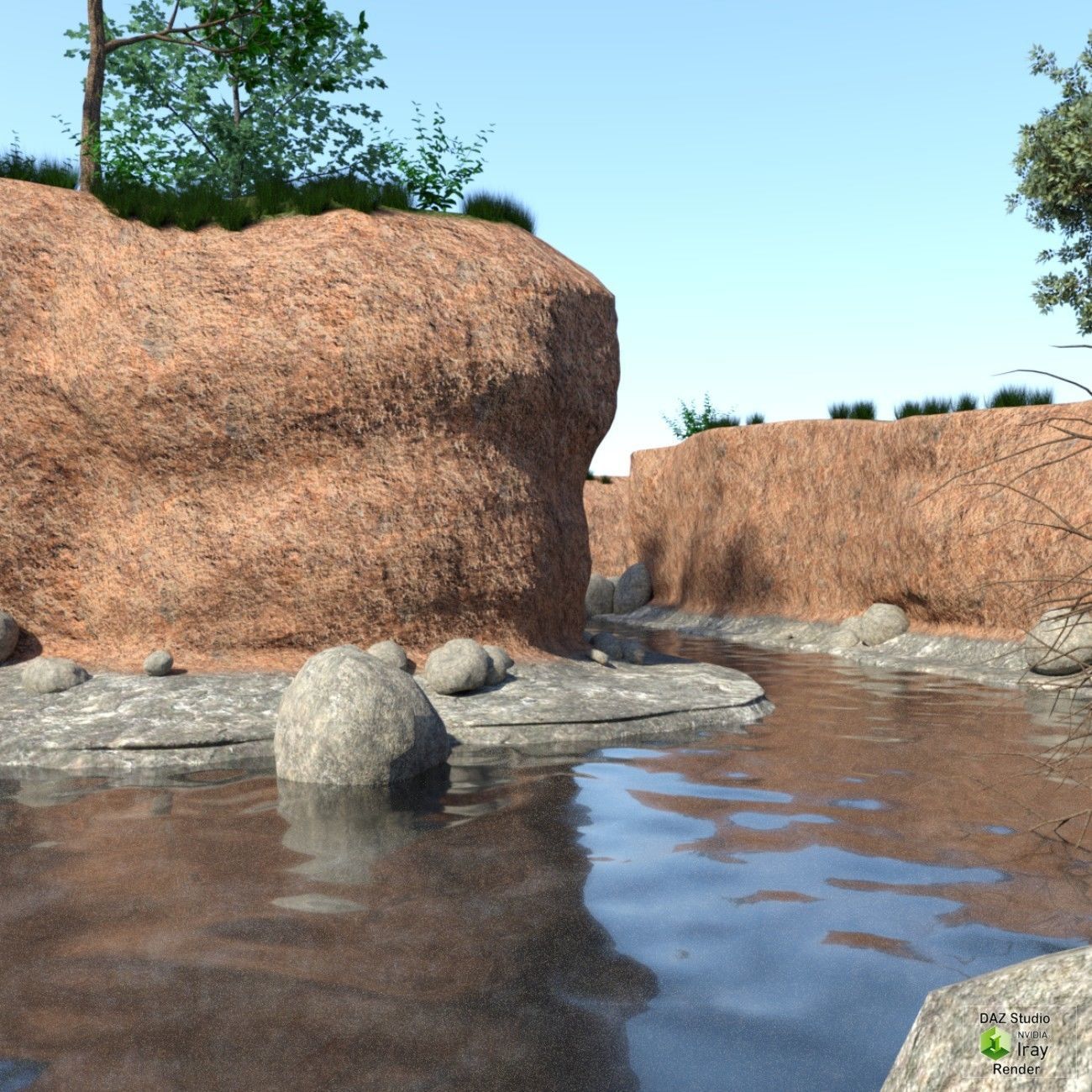 The creek DAZ 3D model_2
