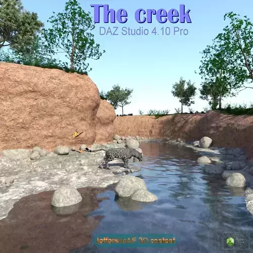 The creek DAZ 3D model