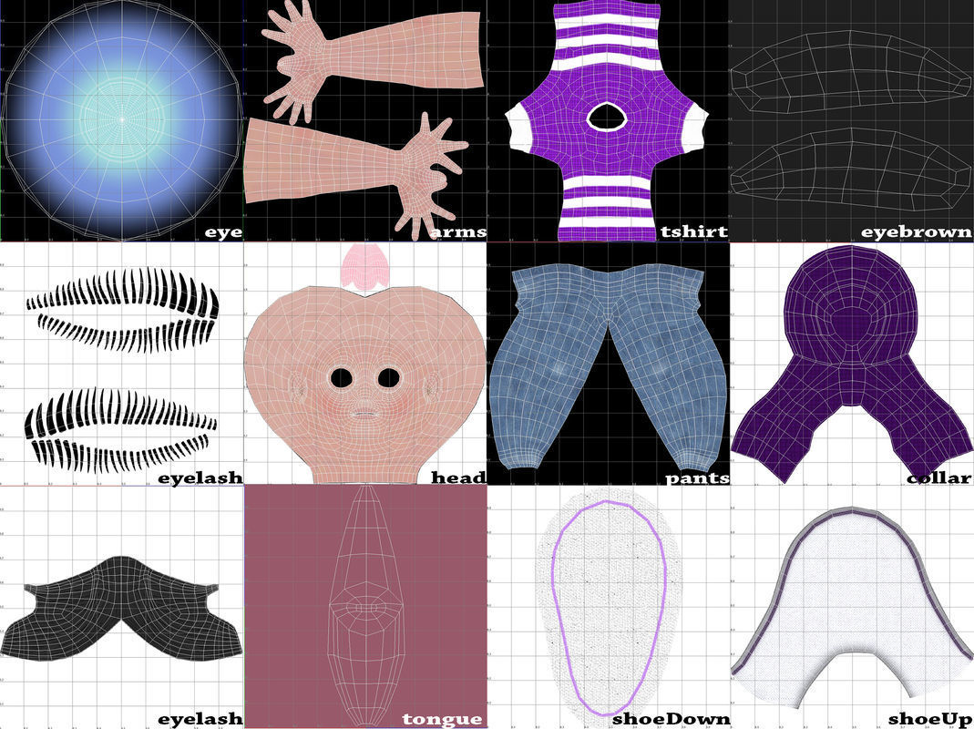 Leo Cartoon Low-poly 3D model_8