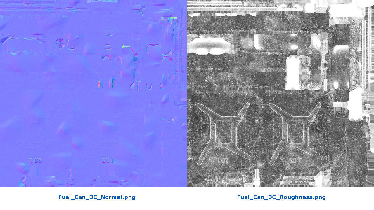 Fuel Can 3C Low-poly 3D model_12