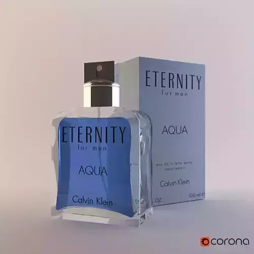 Calvin Klein  Eternity for men Aqua 100ml Free 3D model