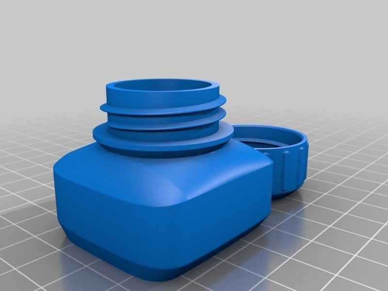 Bottle and Screw Cap free 3D model 3D printable | CGTrader
