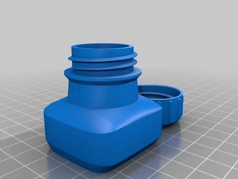 Bottle and Screw Cap Free 3D print model