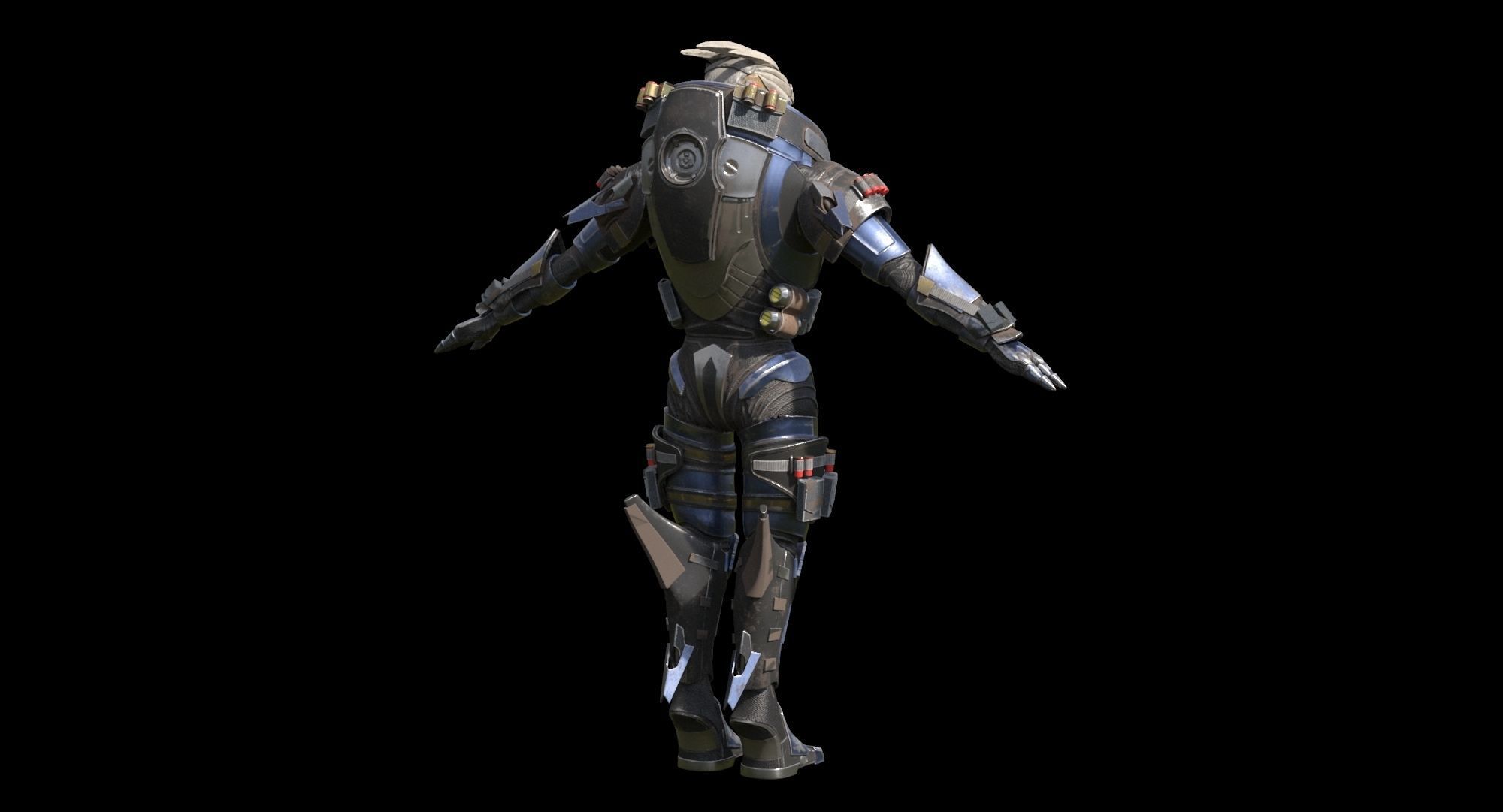 MASS EFFECT - Garrus Vakarian with Black Widow Rifle 3D model_14