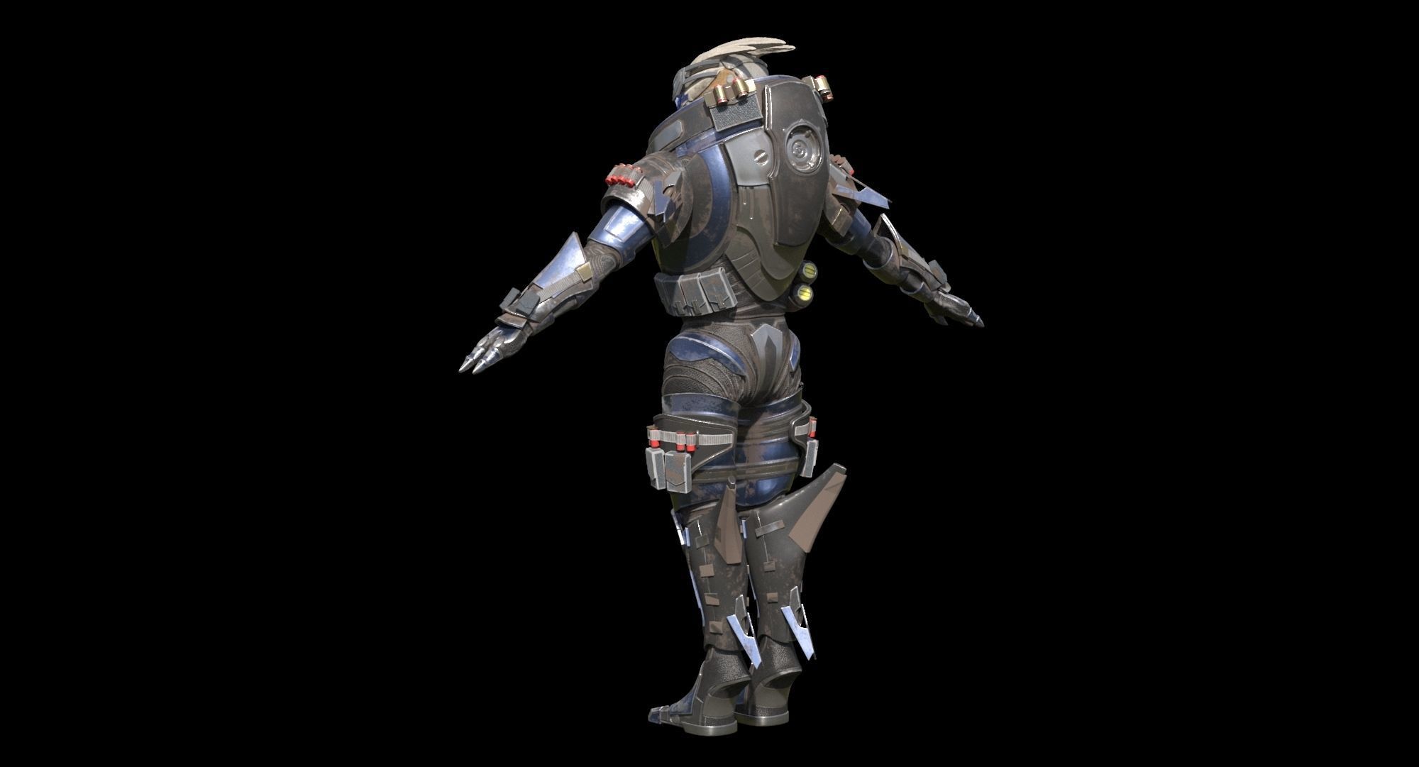 MASS EFFECT - Garrus Vakarian with Black Widow Rifle 3D model_15