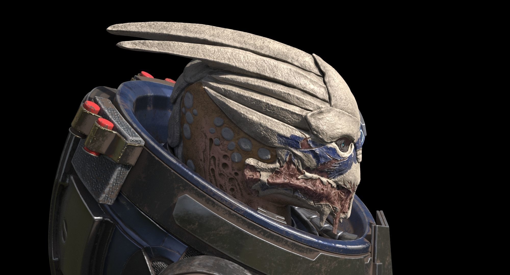 MASS EFFECT - Garrus Vakarian with Black Widow Rifle 3D model_20