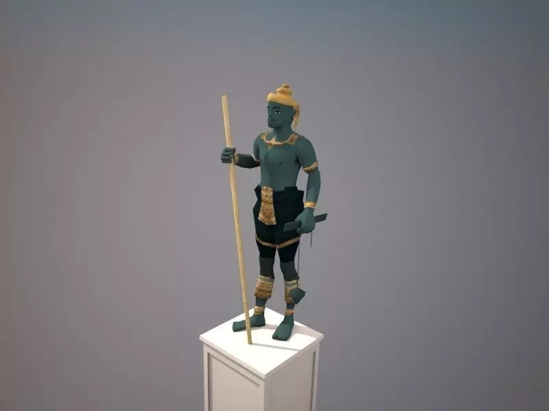 Visanu Krum Low-poly 3D model