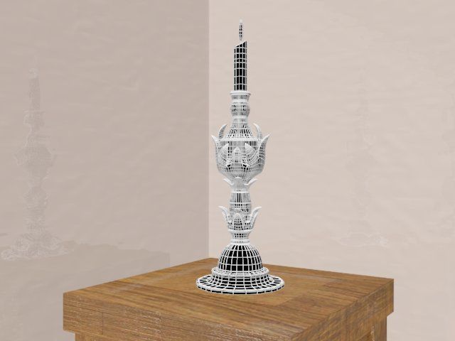 Candle Holder 3D model_2
