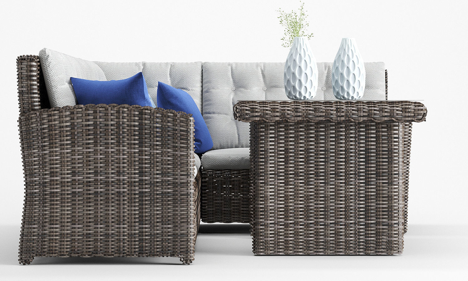 Latina Outdoor Rattan CornerSofa Set 3D model_5