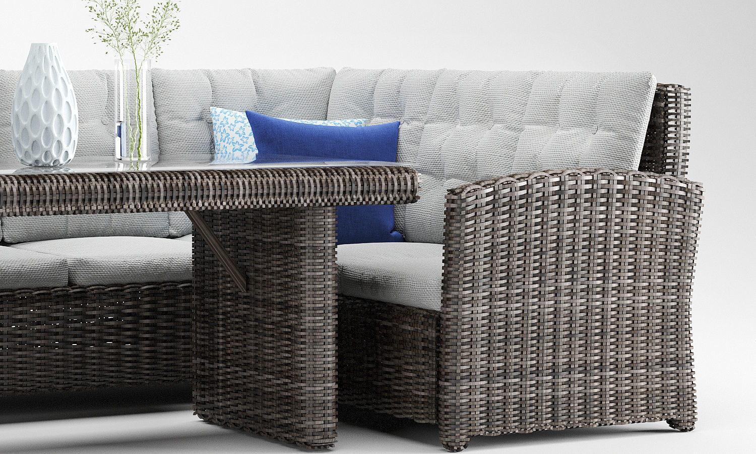 Latina Outdoor Rattan CornerSofa Set 3D model_4