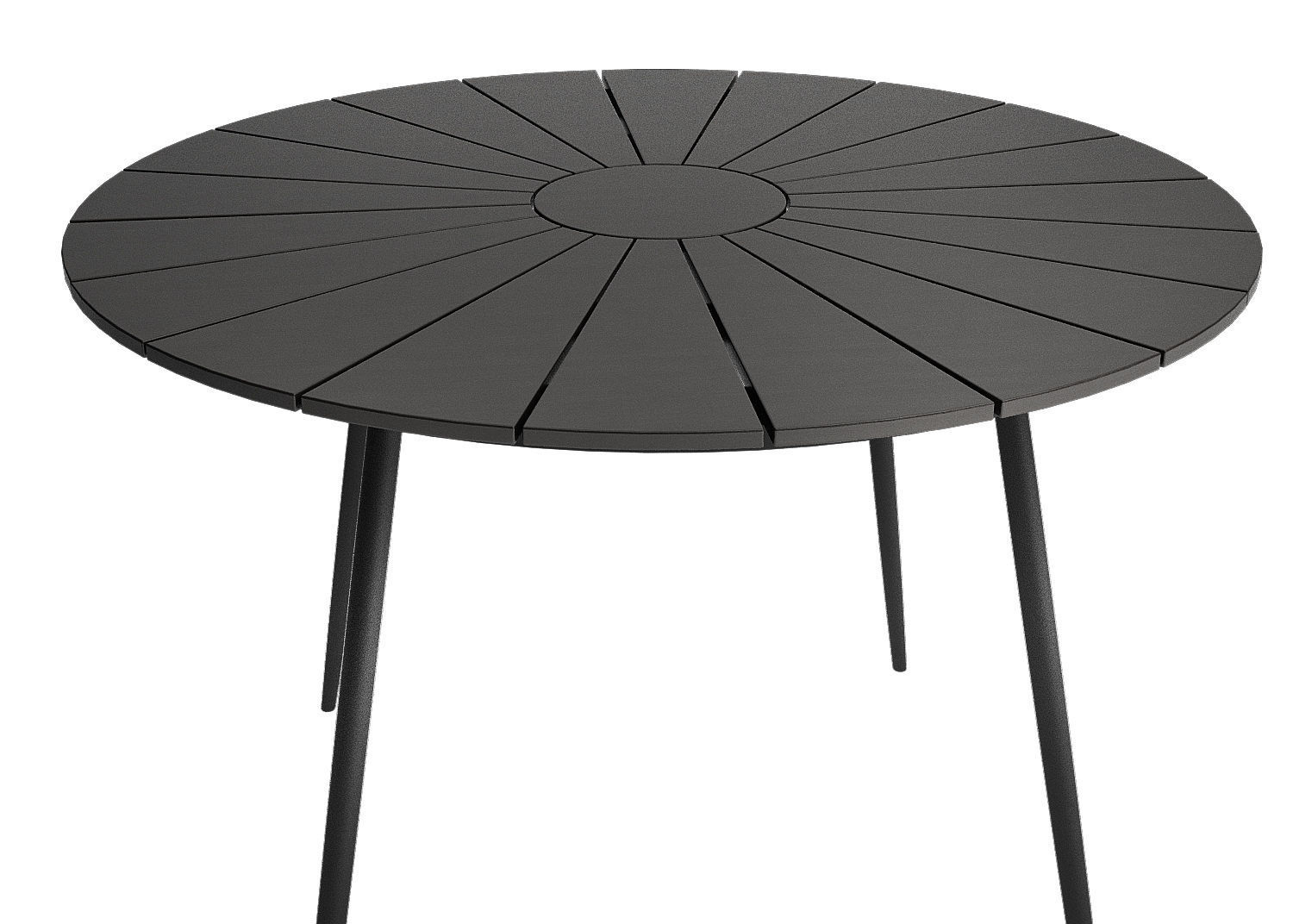 Prato Outdoor table with four Joy chairs 3D model_4