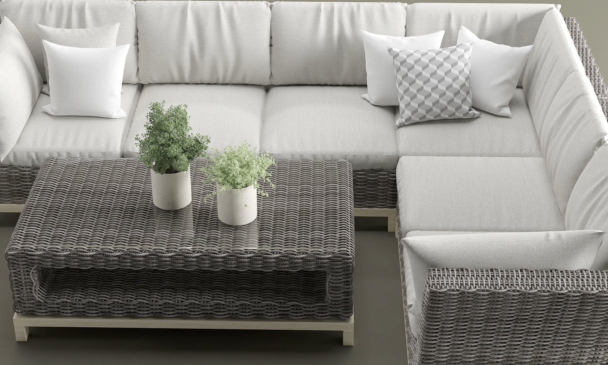 Vicenza Outdoor Furnitures Set 3D model_6