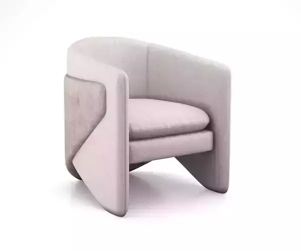 Thea chair by West elm 3D model