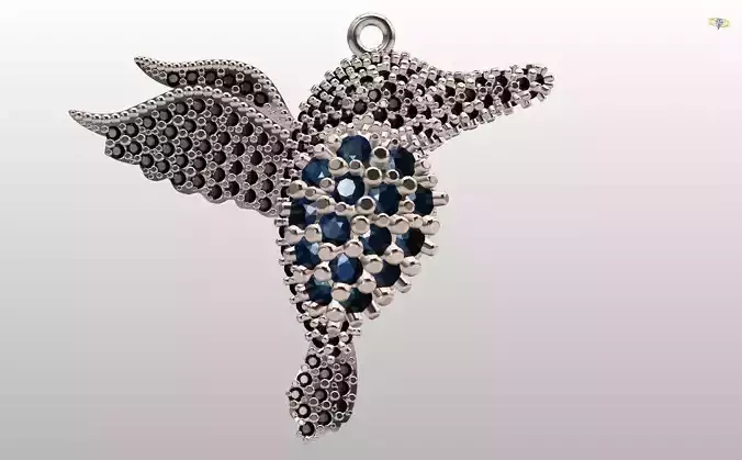 Hummingbird Diamonds Pendant