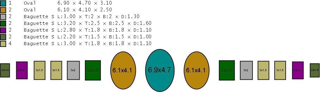 3 stone oval ring 3D print model_2