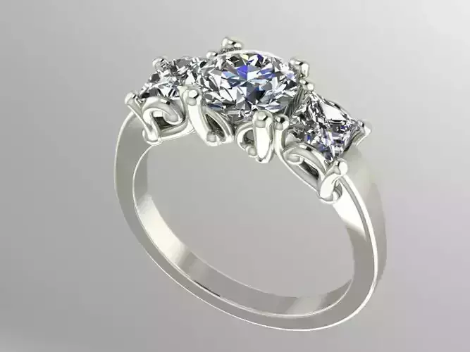3 stone ring