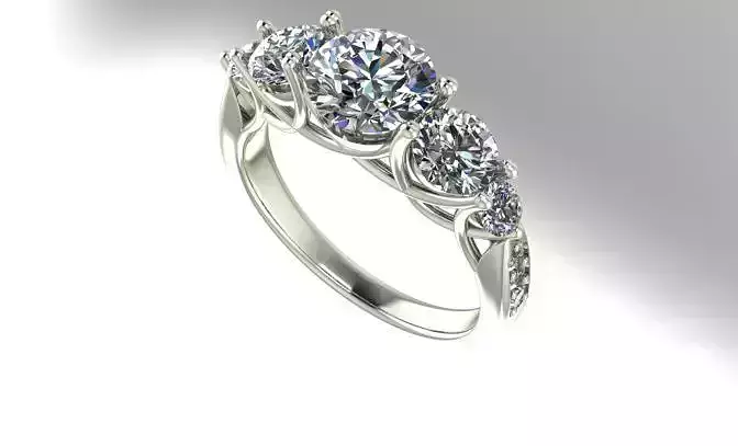 5 stone engagement ring