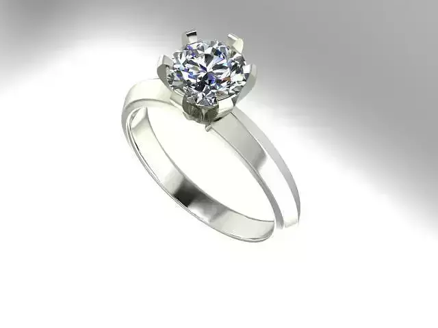 Solitaire engagement ring