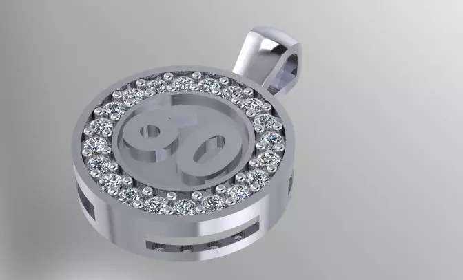 60 pendant 3D print model_0