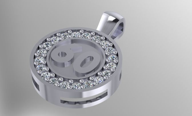 60 pendant 3D print model