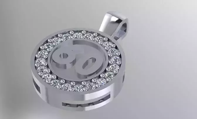 60 pendant 3D print model