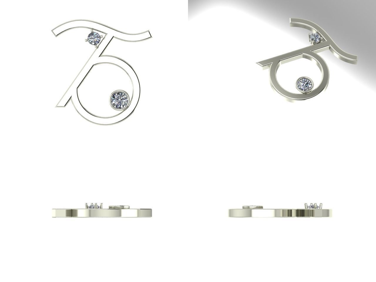 75 pendant 3D print model_1