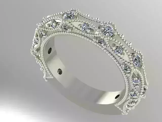 Vintage style wedding band