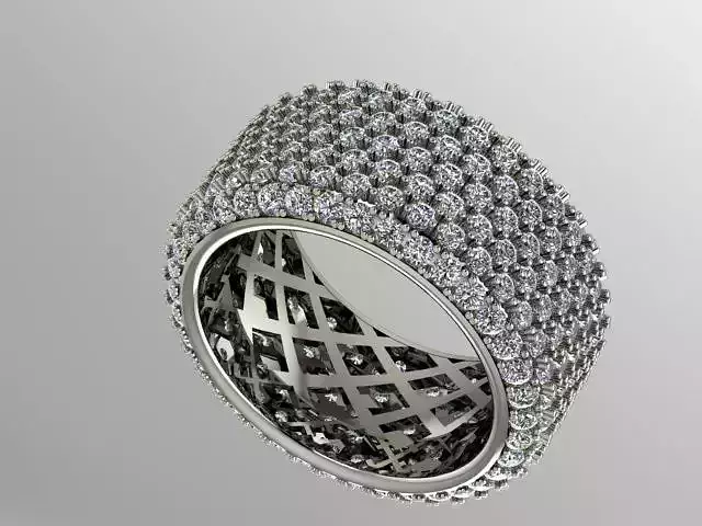 Pave eternity band size 6 75 and size 10
