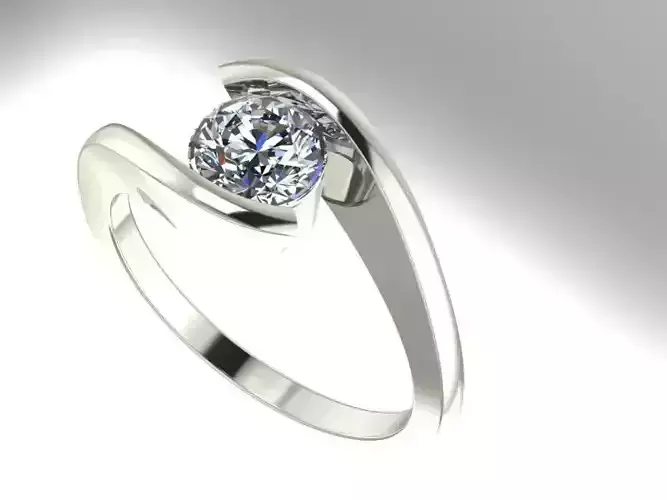 bypass solitaire ring