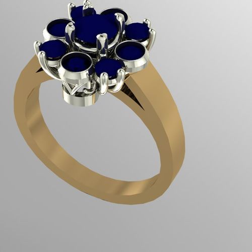 cluster ring 3D print model