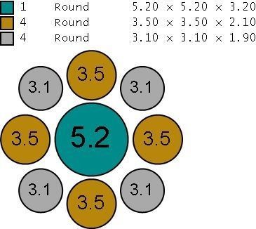 cluster ring 3D print model_2