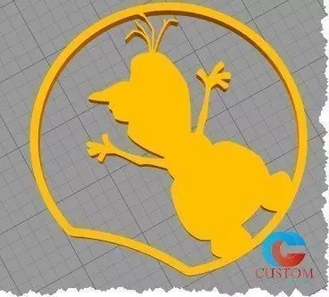 Disney Frozen Inspired Mouse Ear - Olaf Style Snowman 3D print model_0
