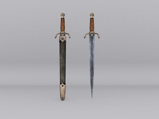 Pirate Sword  Pack  Low-poly 3D model_2