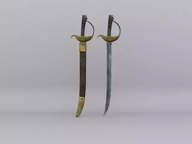 Pirate Sword  Pack  Low-poly 3D model
