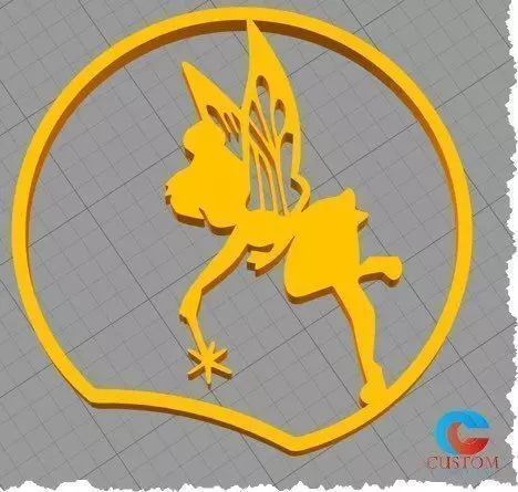 Disney Inspired Mouse Ears - Tinker Fairy with  Wand  3D print model_0