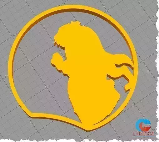 Disney Inspired Mouse Ears - Beast and Belle Dancing 