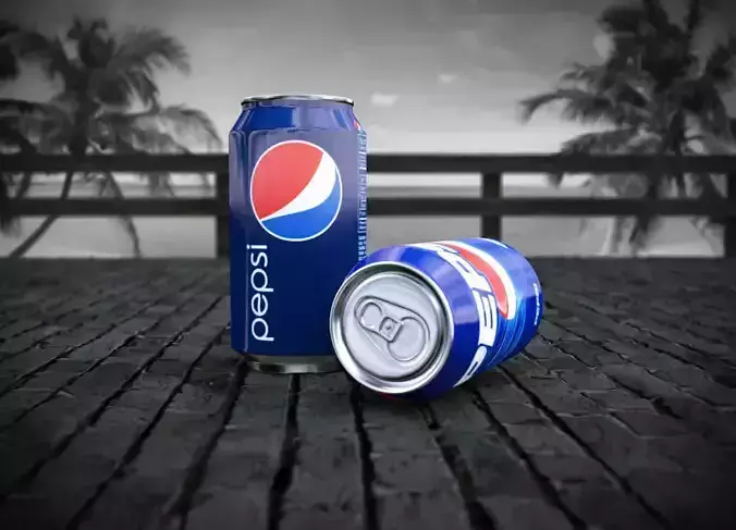 Pepsi Can Low-poly 3D model