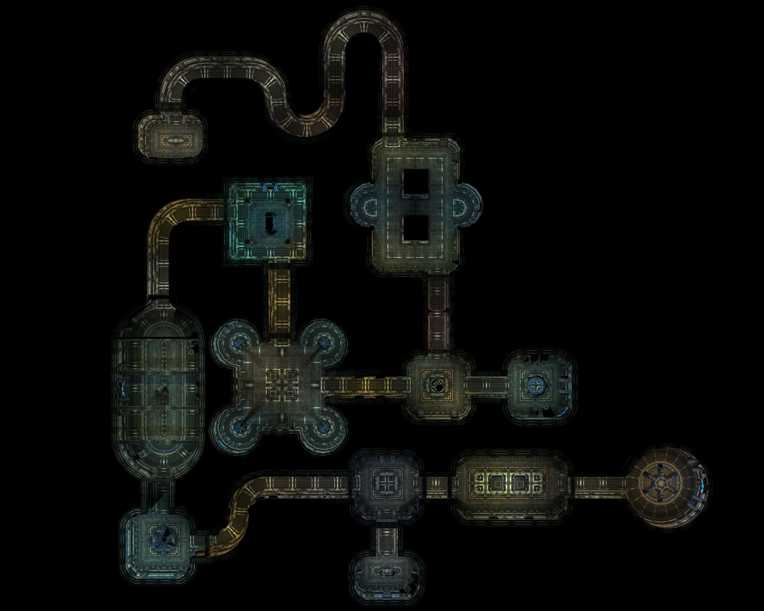 Sci-Fi Game Level 3D Model Low-poly 3D model_9