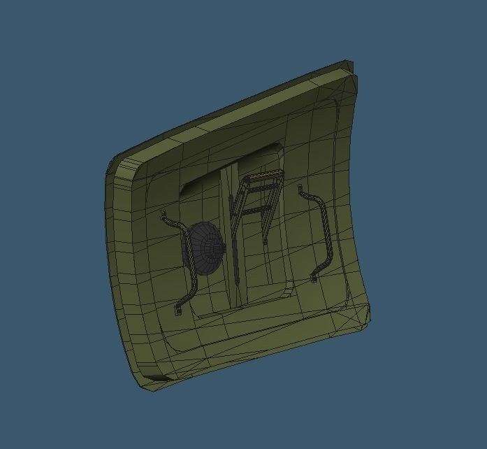 Bell X-1 Rocket Experimental Aircraft and Moat Base Modified 3D model_11
