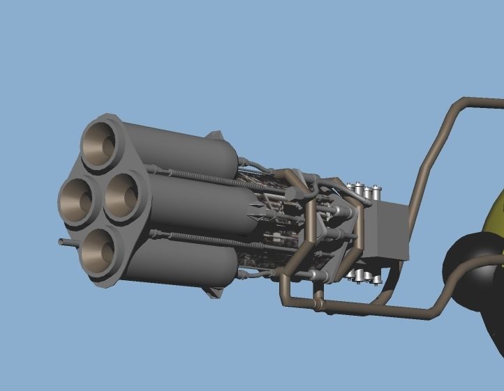 Bell X-1 Rocket Experimental Aircraft and Moat Base Modified 3D model_9