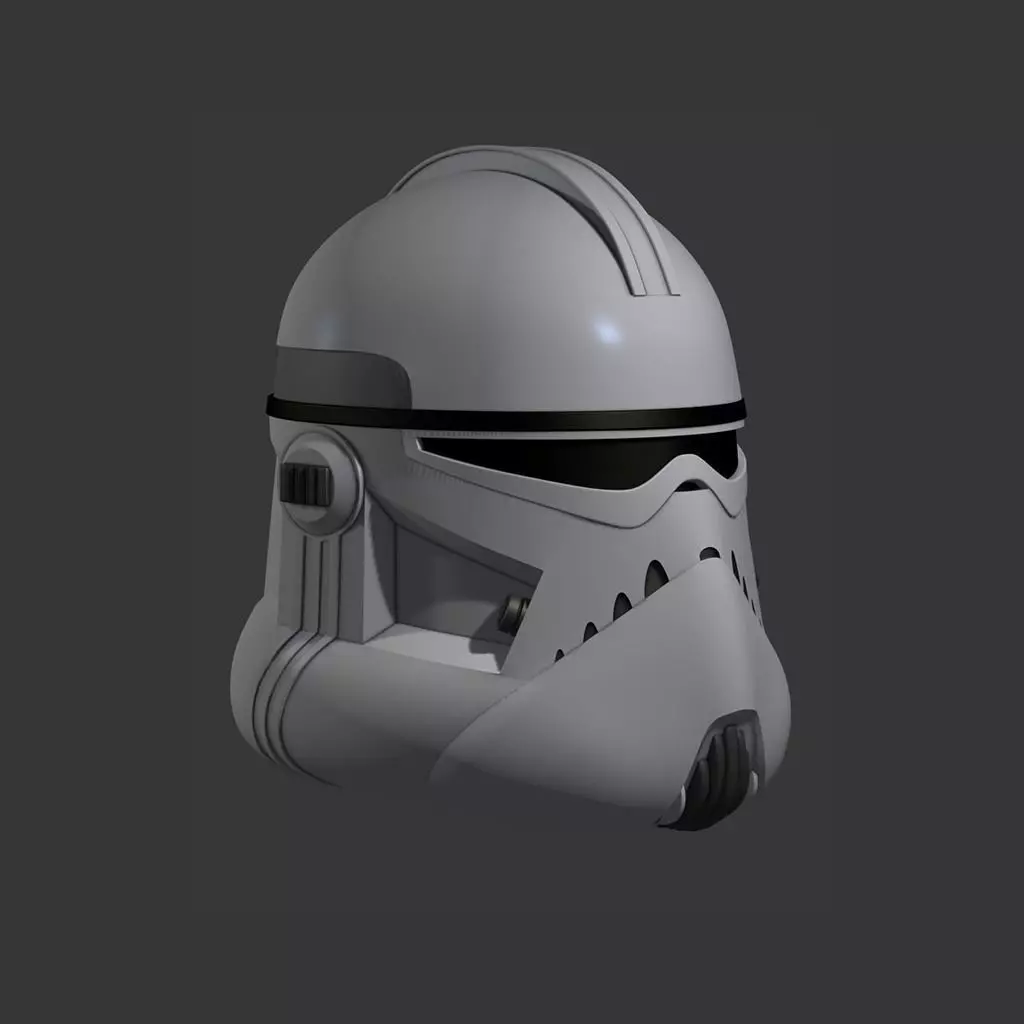Clone Trooper Assassin Cosplay Helmet 3D print model_0
